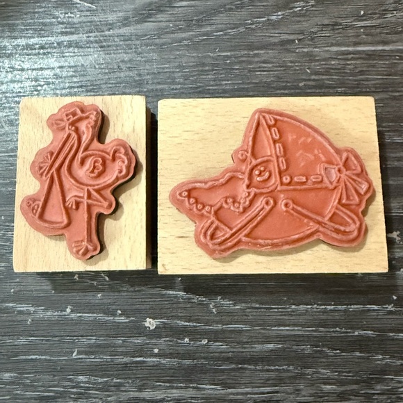 Charming Stork and Baby Stamp Set - Picture 2 of 3